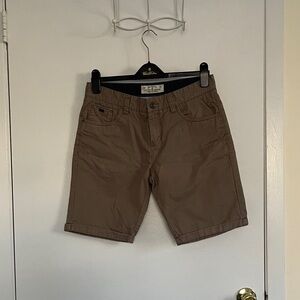 Classic Men's Brown Cotton Shorts